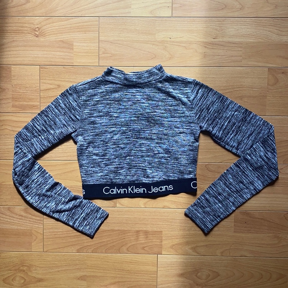 Calvin Klein Crop Turtleneck, SIZE XS